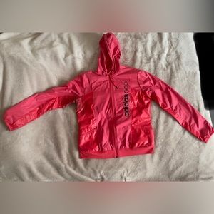Adidas neo lightweight zipper jacket, size Large, peach/salmon color